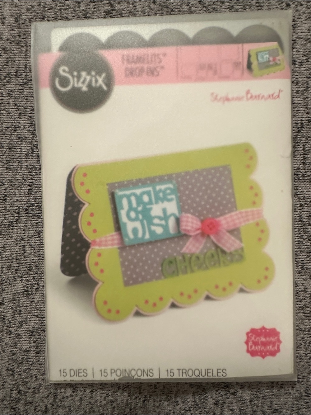 Sizzix Framelits Drop-Ins Decorative Card Frame Designed by Stephanie Barnard - Picture 4 of 4